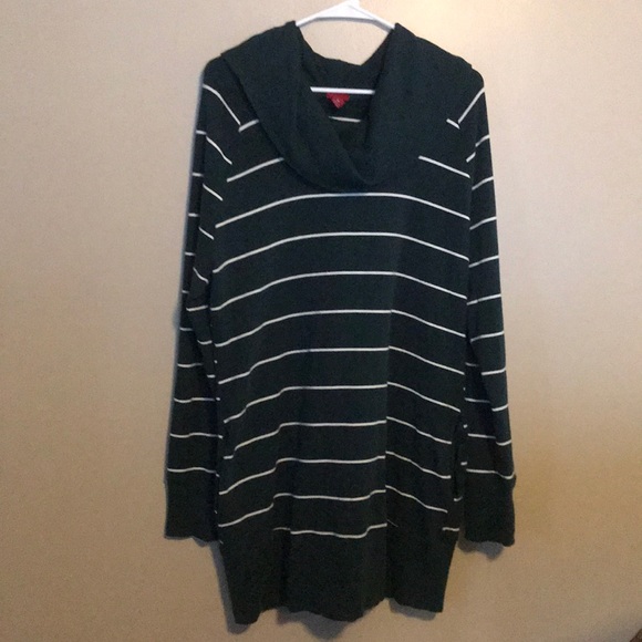 Merona Dresses & Skirts - Merona Cowl Neck Striped Sweater Dress w/ Pockets